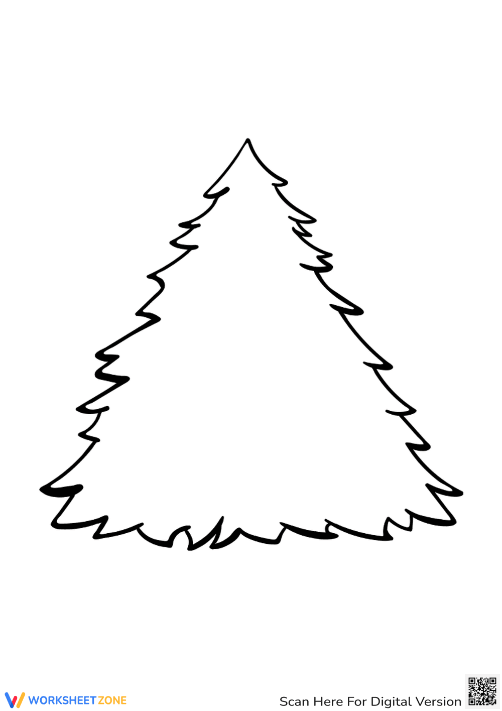Simple Christmas Tree Template | Essential Grade 1-2 Art - Page 1