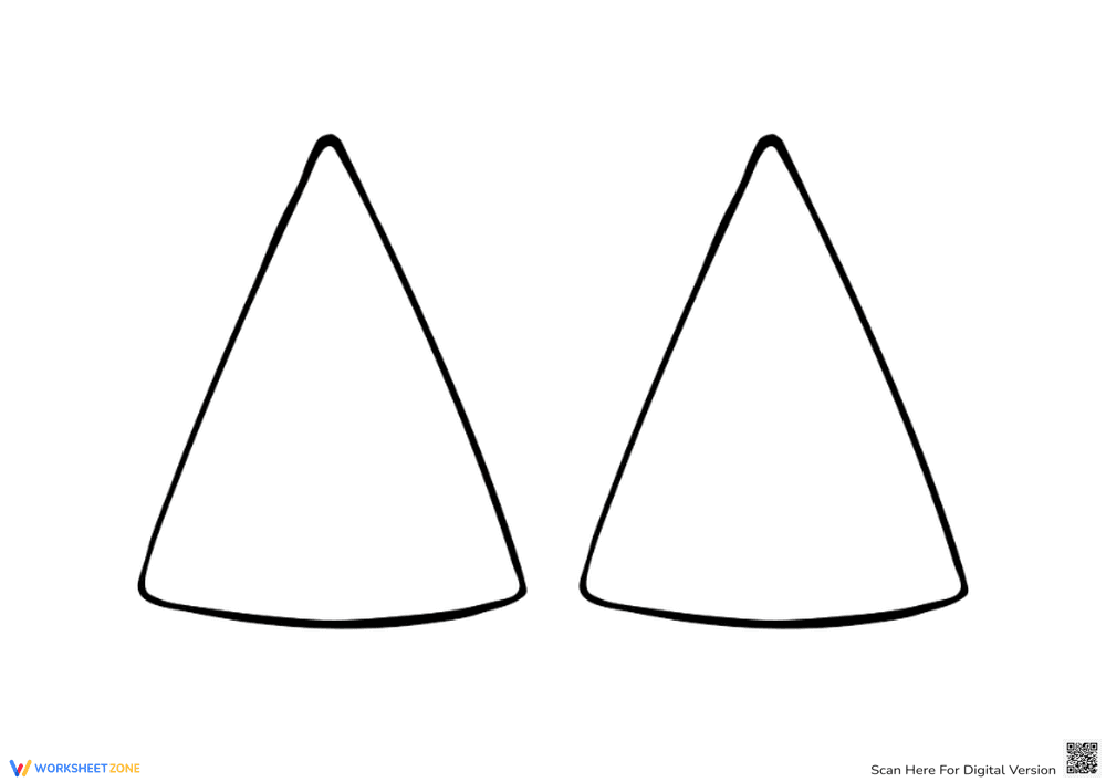Blank Christmas Tree Template - Coloring Fun for Kids! - Page 1