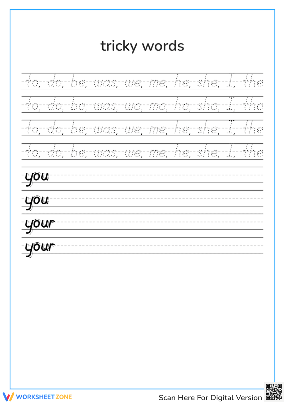 tricky words 2 - Page 1