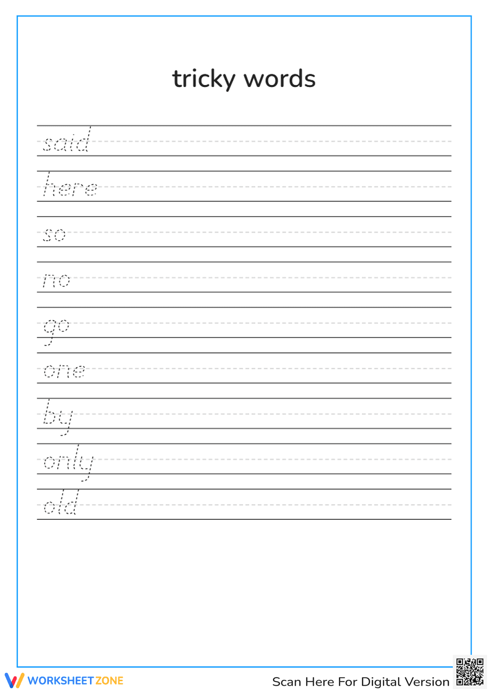 tricky words 2 - Page 1