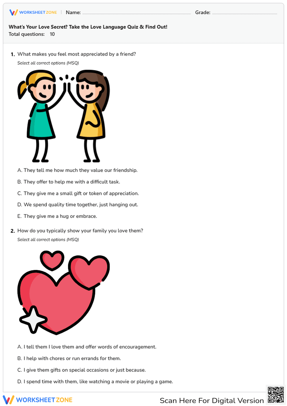 What’s Your Love Secret? Take the Love Language Quiz & Find Out! - Page 1