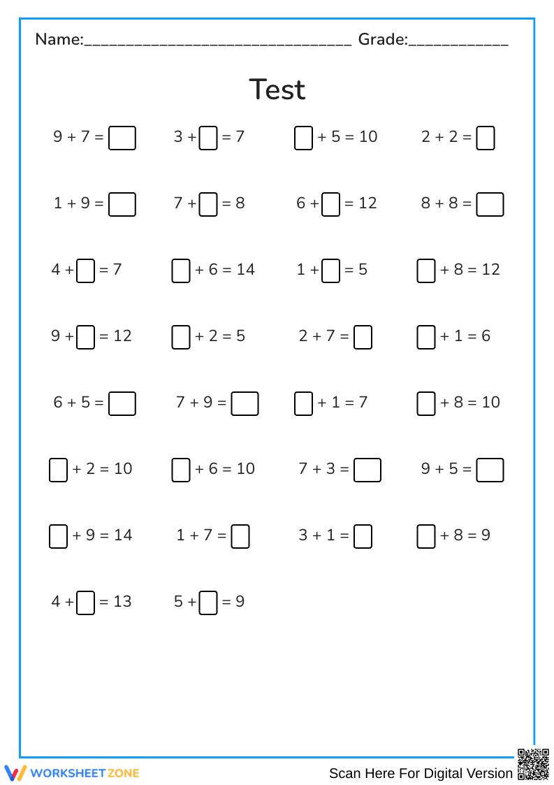 + Test - Page 1