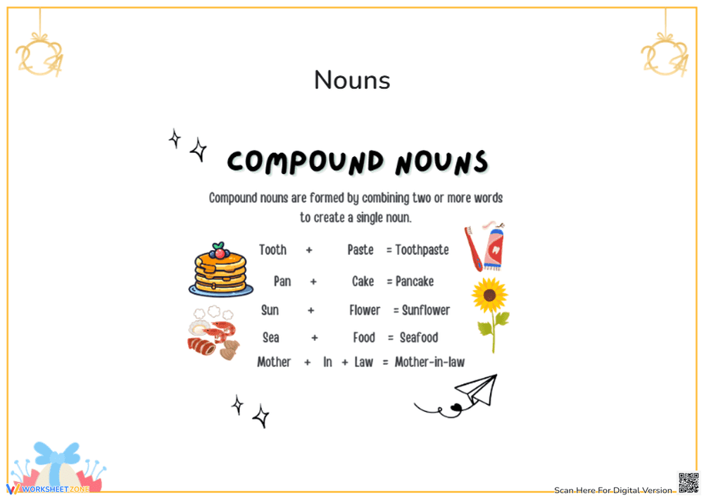 Compound Nouns Worksheet - Page 1