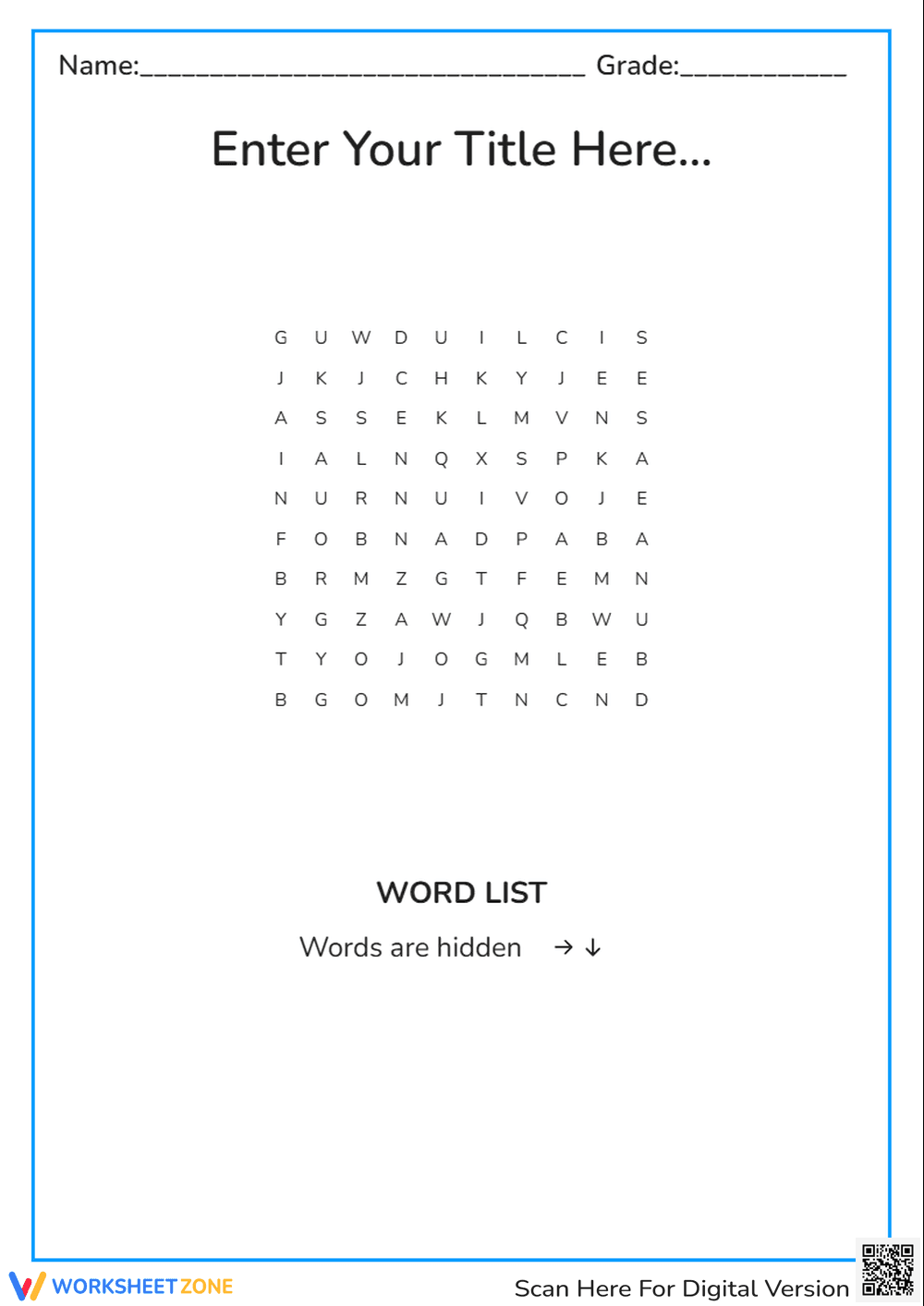 Worksheets - Page 1