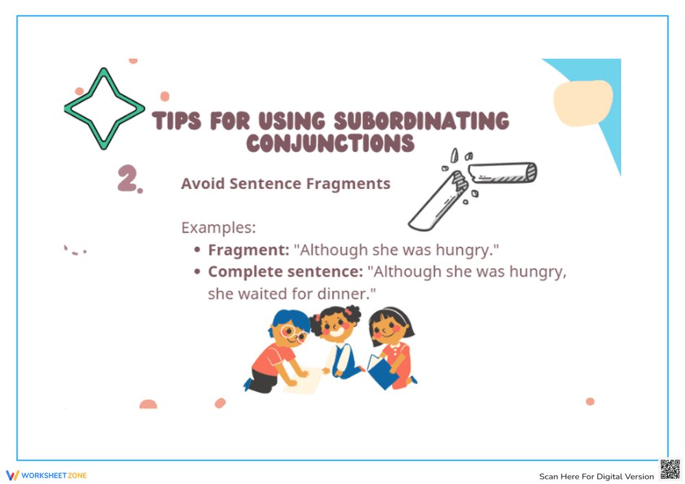 Avoid Sentence Fragments with Subordinating Conjunctions - Page 1