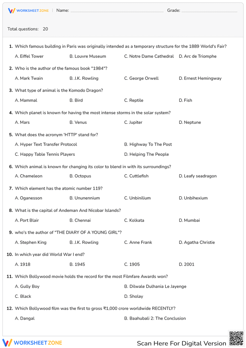 Quiz 3 - Page 1