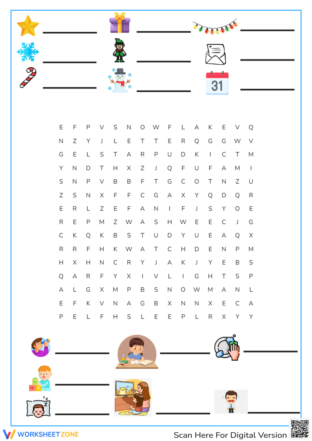 Grade 2 Vocabulary Word Search — Essential No-Prep Worksheet - Page 1