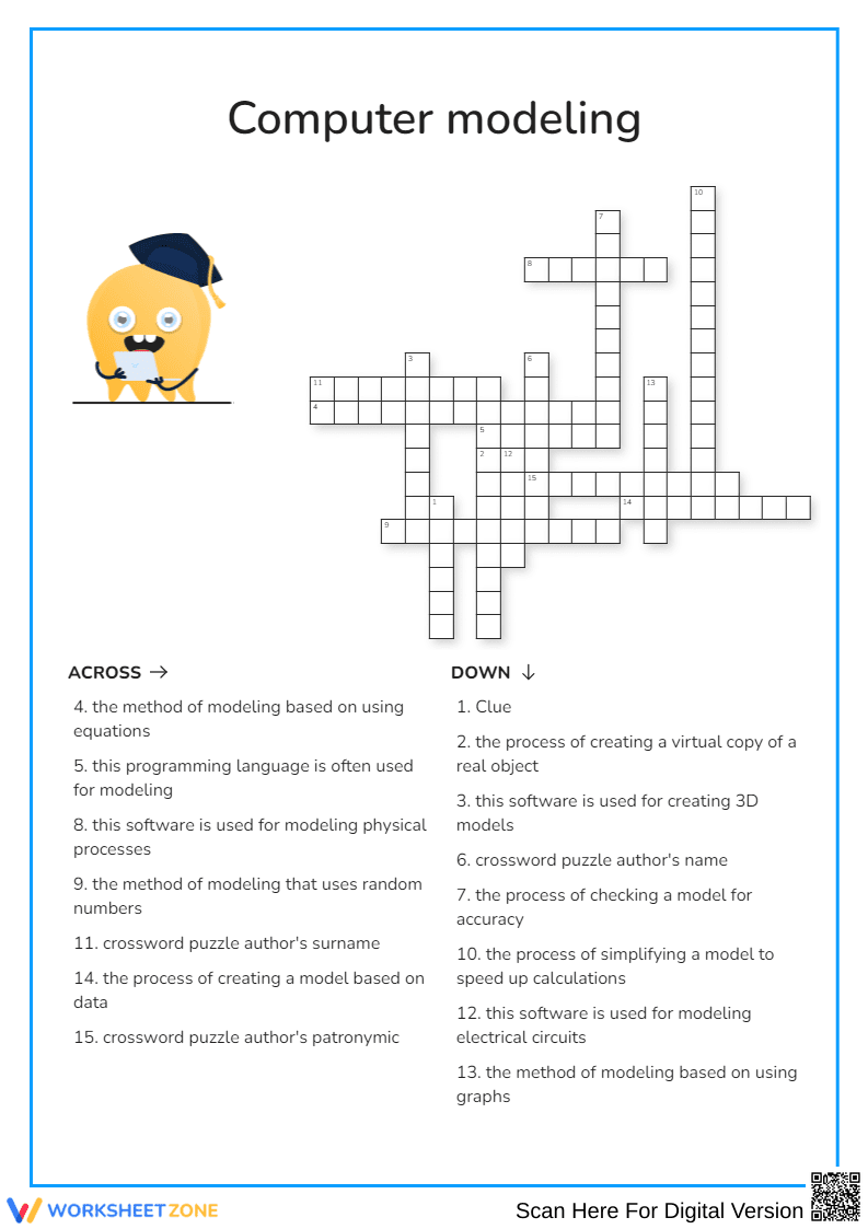 Computer Modeling Crossword | Essential College Guide - Page 1
