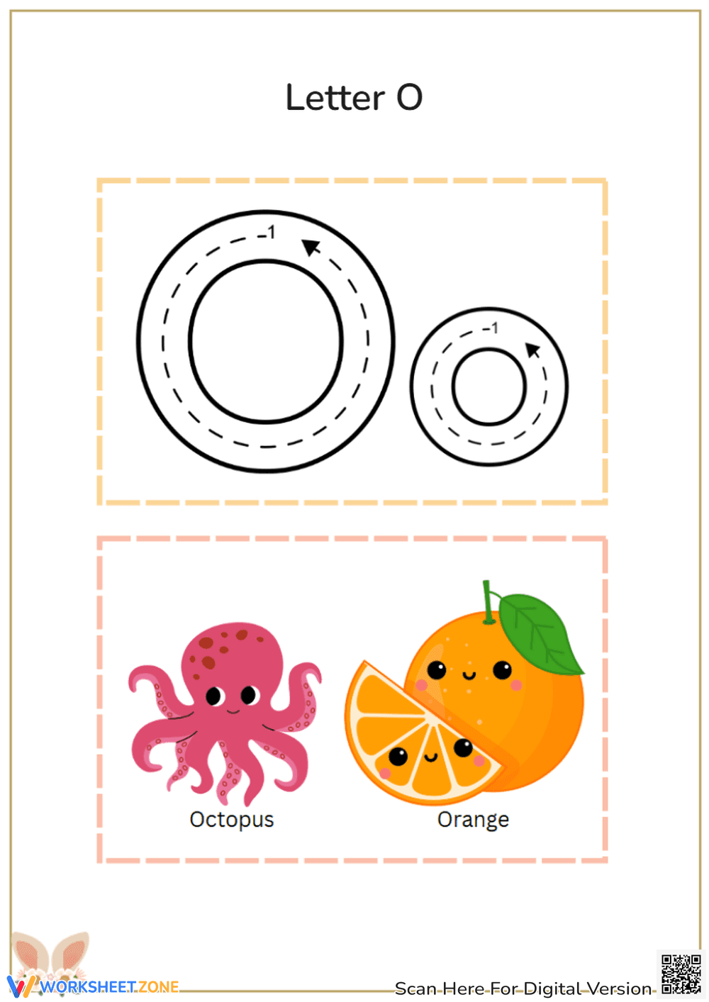 Fun Letter O Worksheets for Kids - Page 1