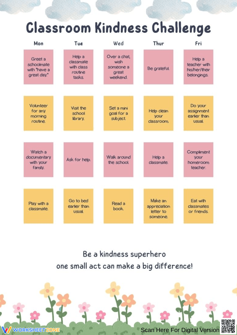 Kindness Challenge Tracker - Page 1