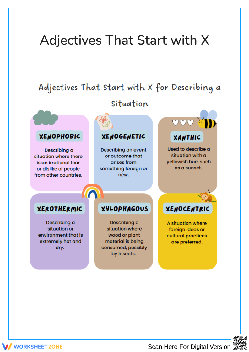 Adjectives That Start with X for Describing a Situation - Page 1