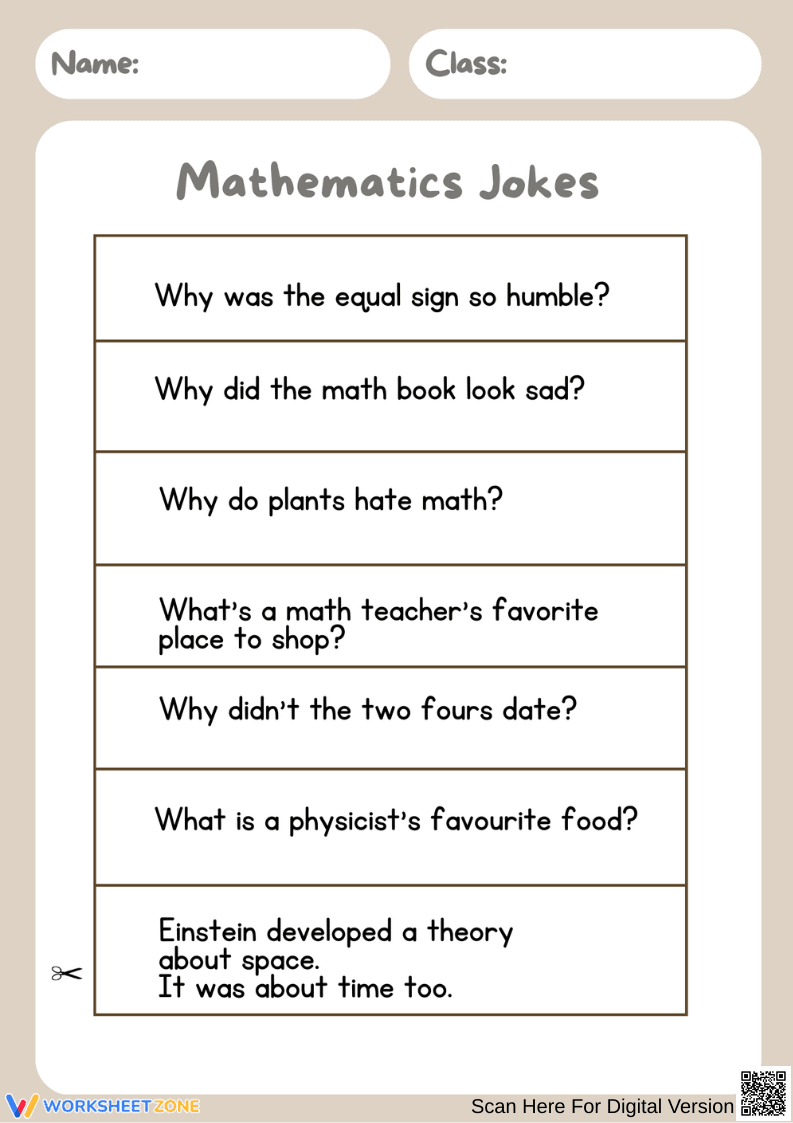 Mathematics Jokes - Page 1