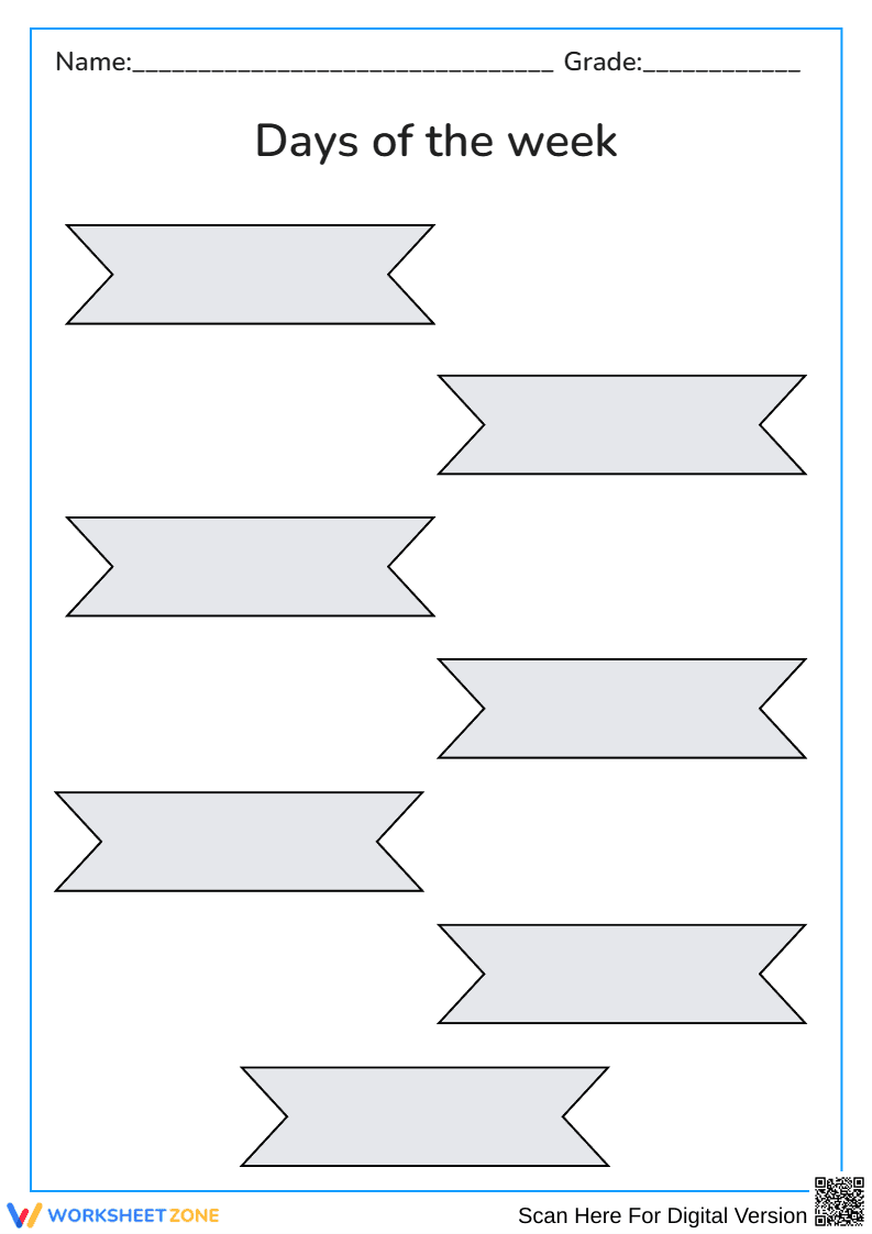 Days of the week - Page 1