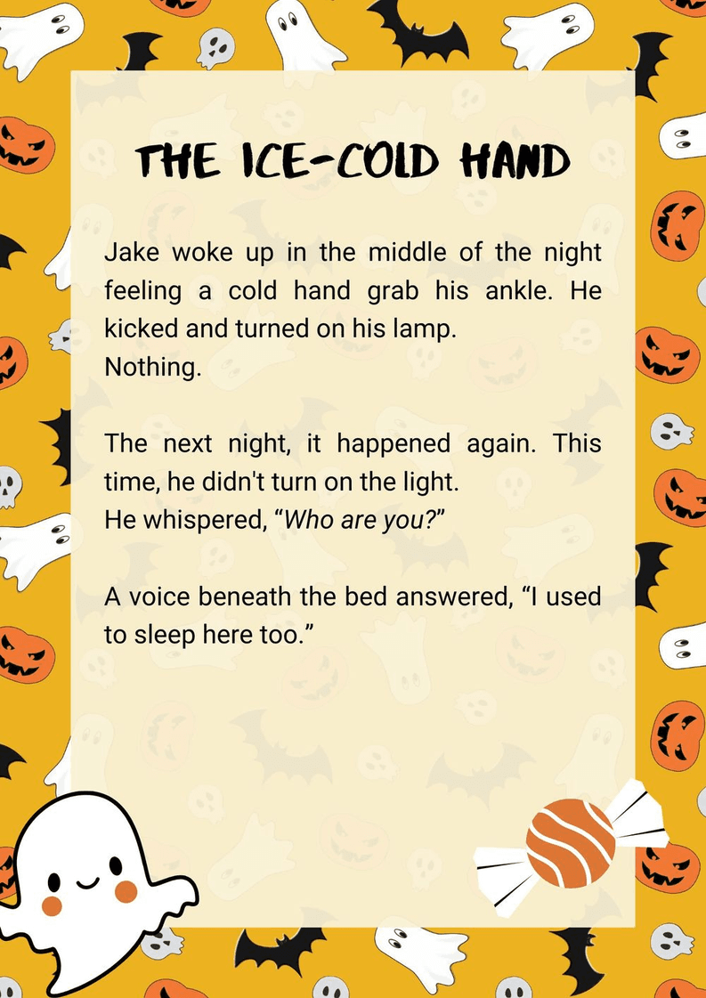 The Ice-Cold Hand: Scary Stories for Kids - Page 1