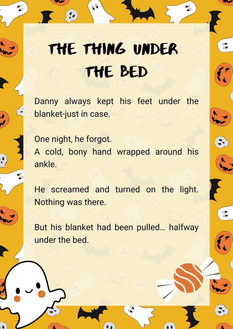 The Thing Under the Bed: Scary Stories for Kids - Page 1