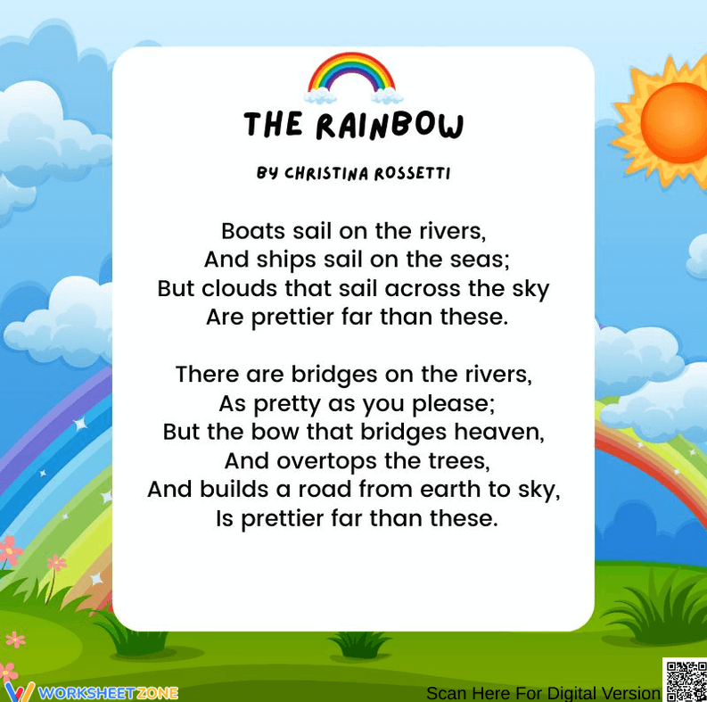 The Rainbow Worksheet - Page 1