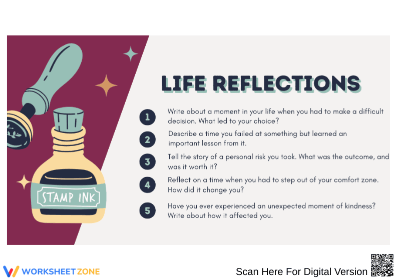 Life Reflections Writing Prompts for Personal Growth - Page 1