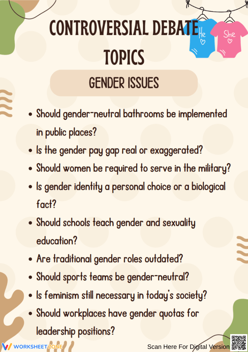 Gender Issues Debate Topics | Grade 8 Essential Guide - Page 1