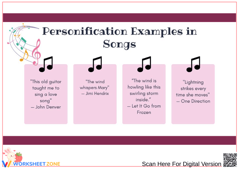 Personification Examples in Songs - Page 1