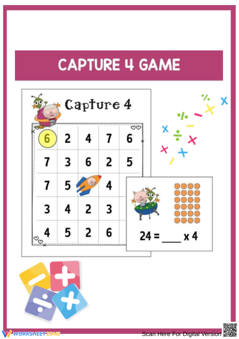 Multiplication Capture Game for Classroom - Page 1