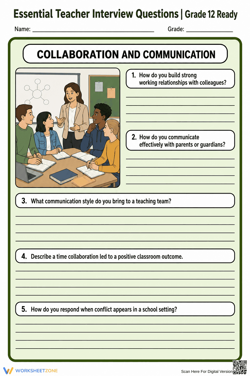 Essential Teacher Interview Questions | Grade 12 Ready - Page 1