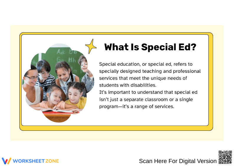 Essential Special Ed Definition Guide | Grades 3-8 - Page 1