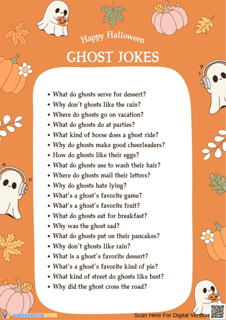 Funny Ghost Jokes for Halloween Laughs - Page 1