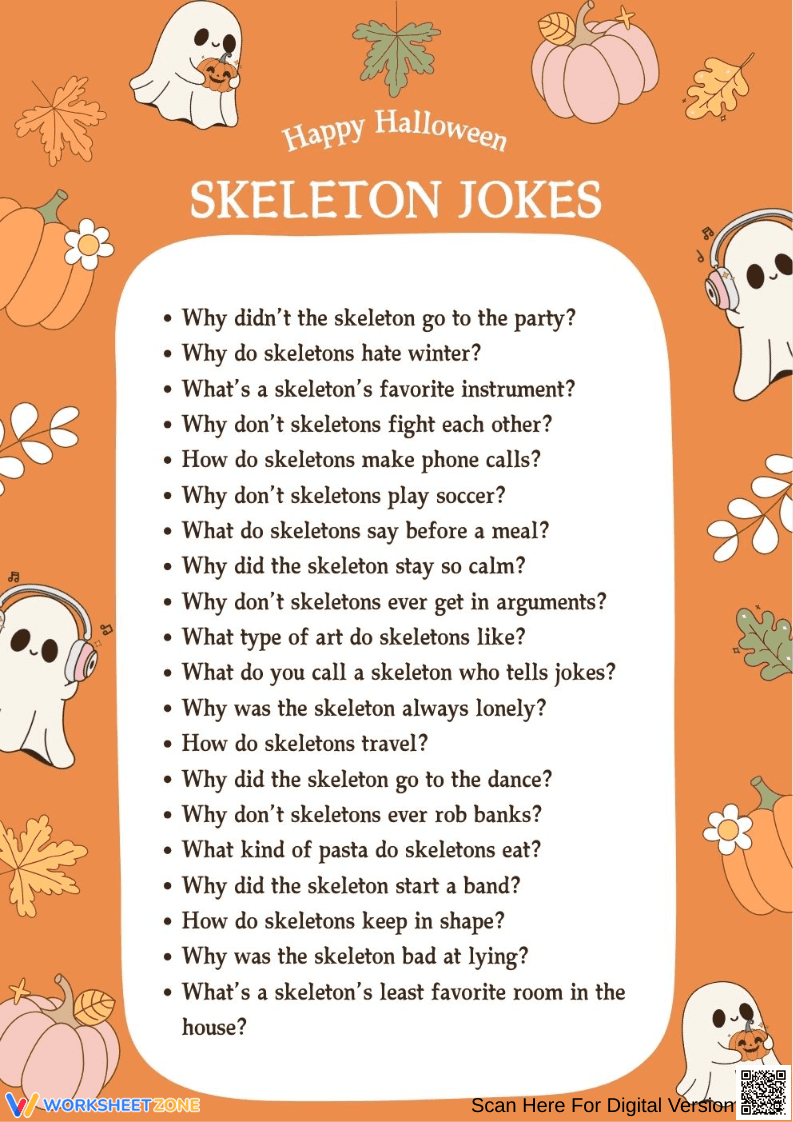 Silly Skeleton Jokes for Halloween Laughs - Page 1