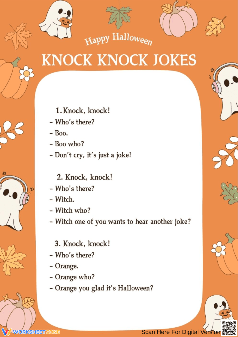 Funny Halloween Knock Knock Jokes for Kids - Page 1