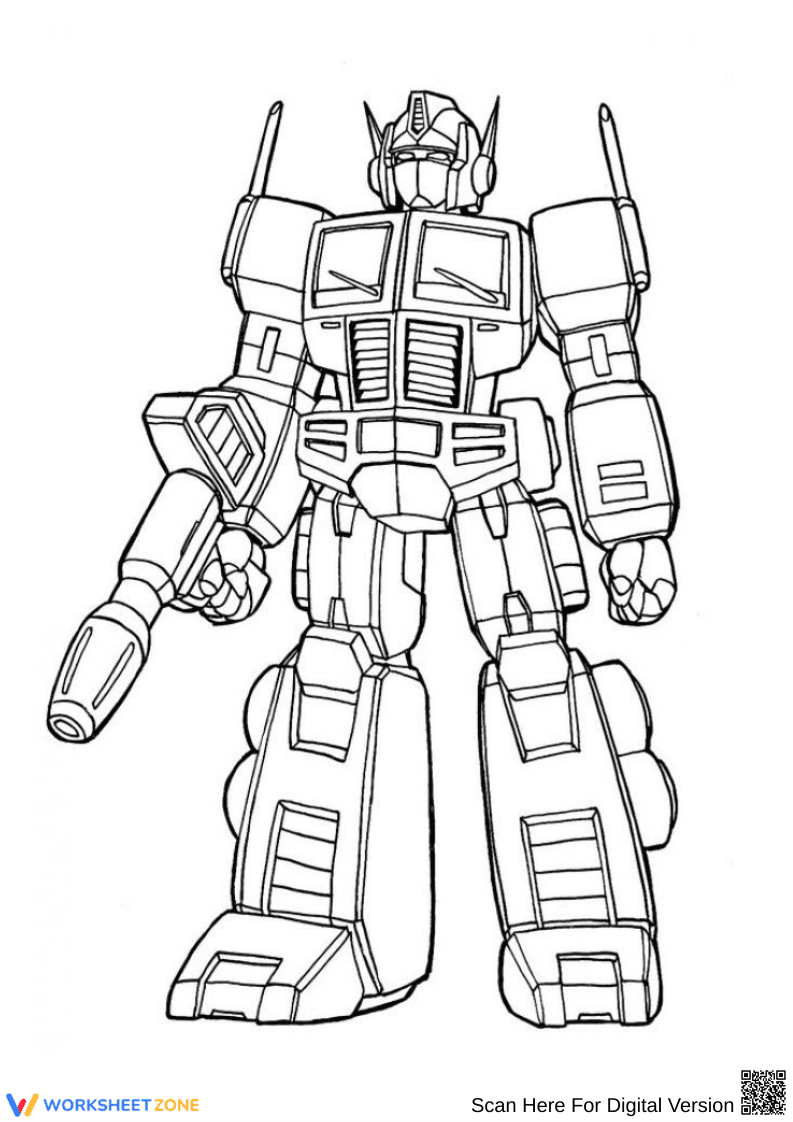 Megatron Coloring Page for Kids - Page 1