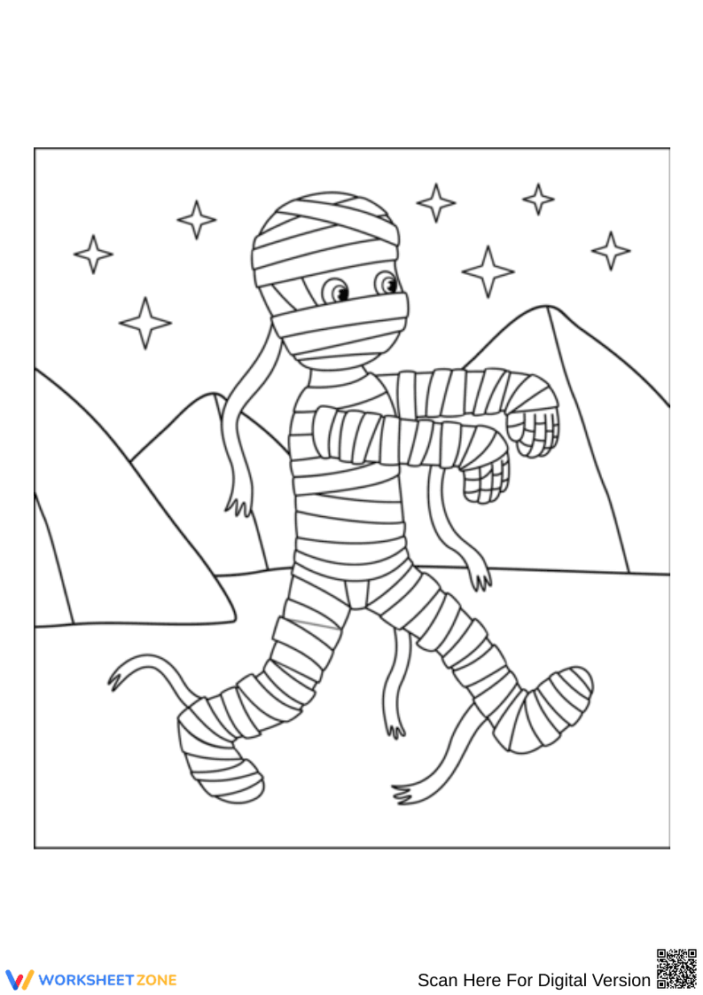 Fun Vampire Coloring Pages for Kids - Page 1