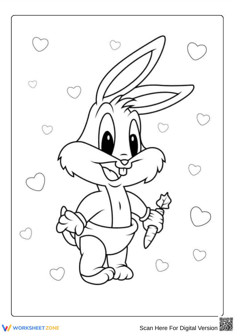 Baby Bugs Bunny Coloring Page - Page 1
