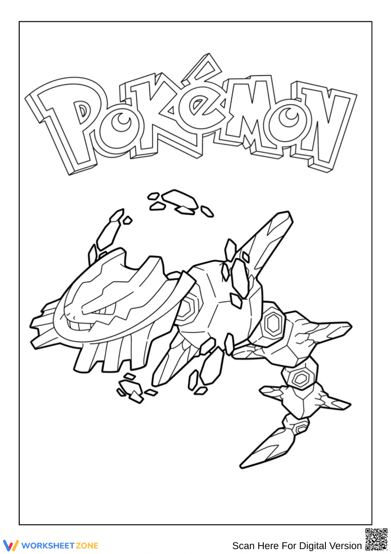 Pokémon Steelix Coloring Page - Page 1
