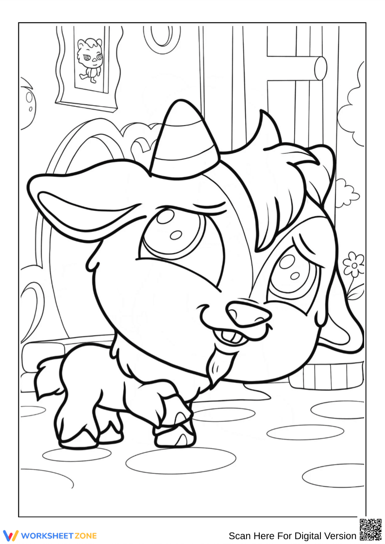 Vinnie Terrio Littlest Pet Shop Coloring Page - Page 1