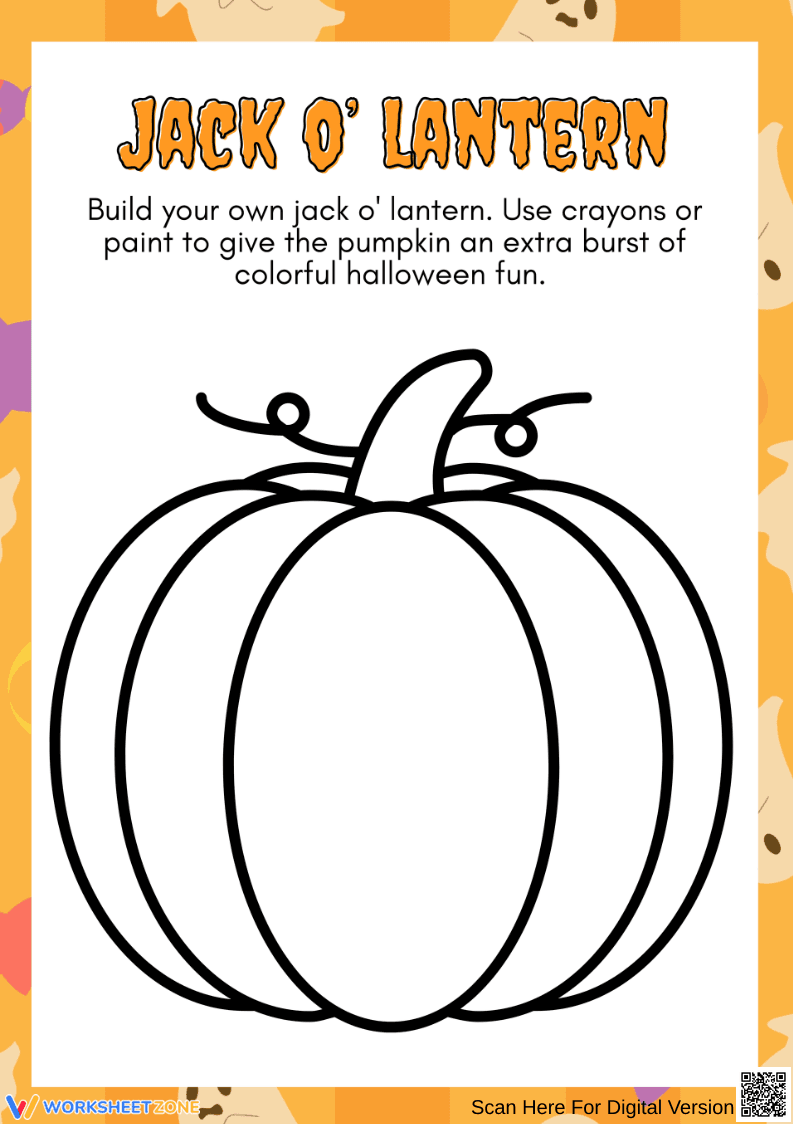 Early Childhood Halloween Jack O’ Lantern Arts & Crafts - Page 1