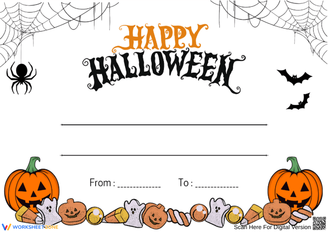 Halloween Greeting Cards for Kids - Page 1
