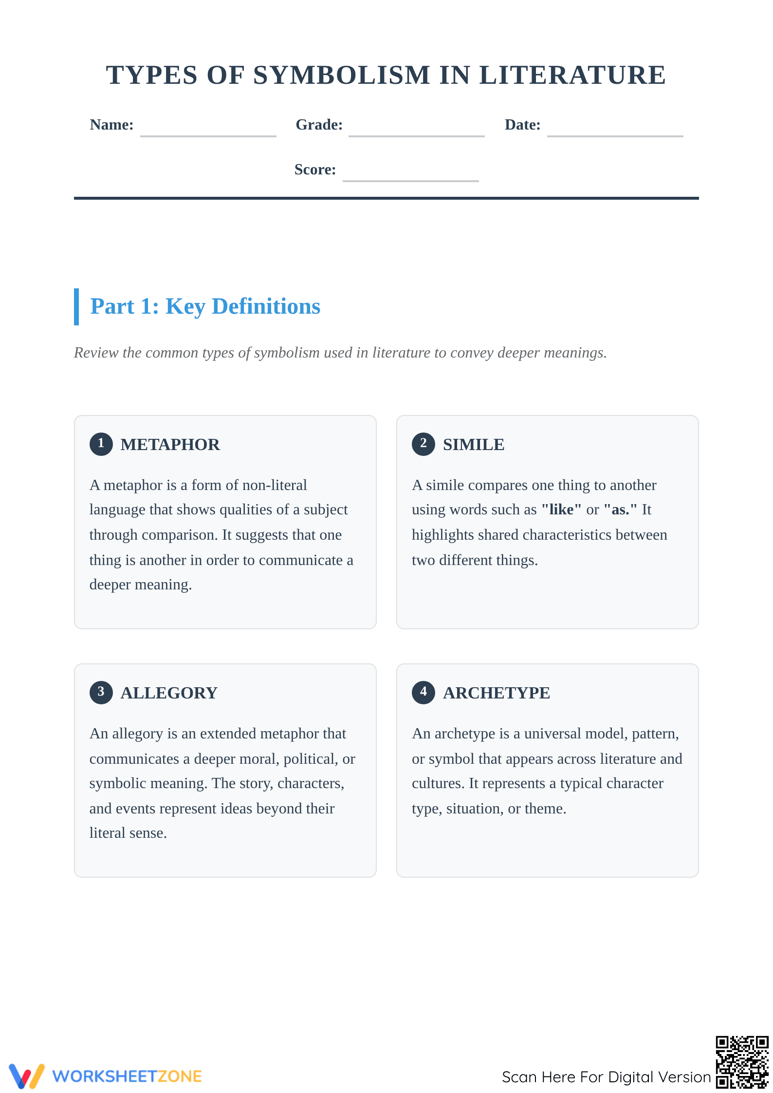 Types of Symbolism in Literature – Definition Guide for Students - Page 1