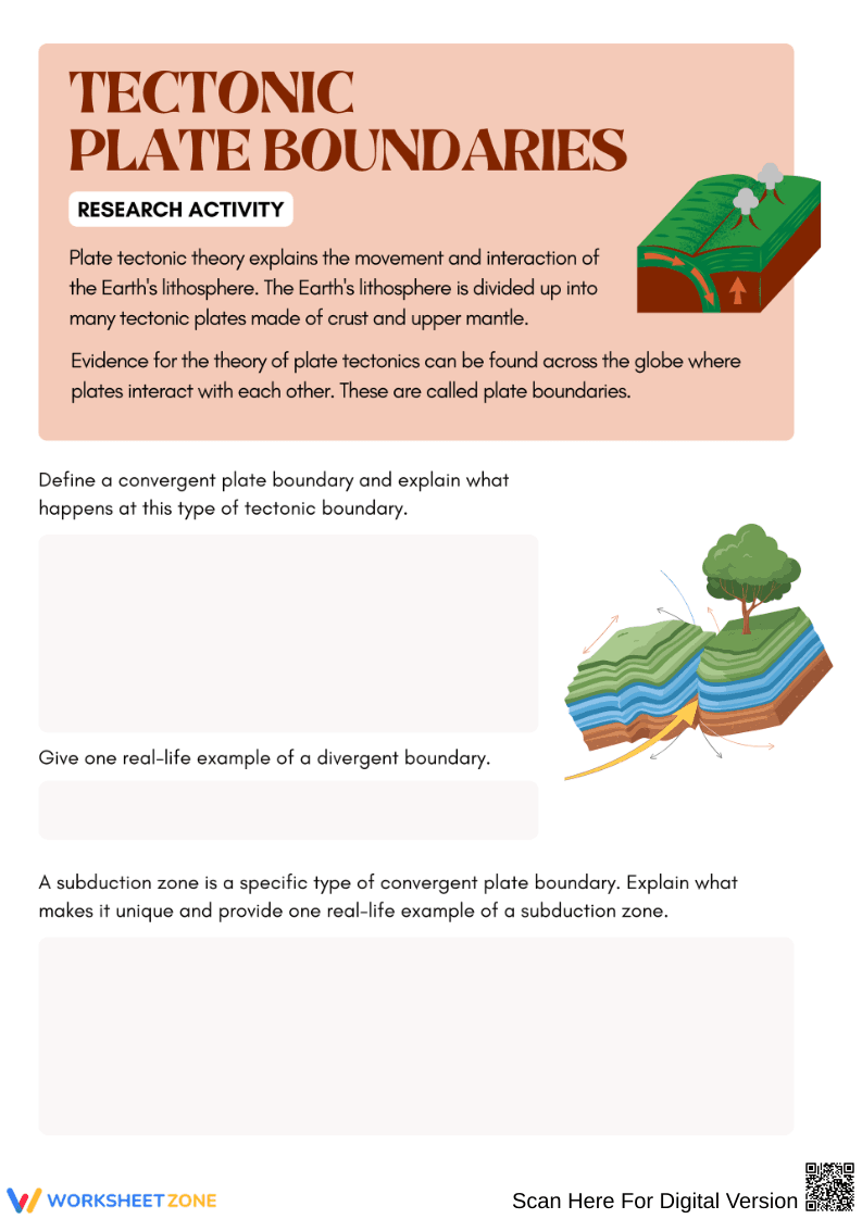 Tectonic Plate Boundaries Research Activity - Page 1