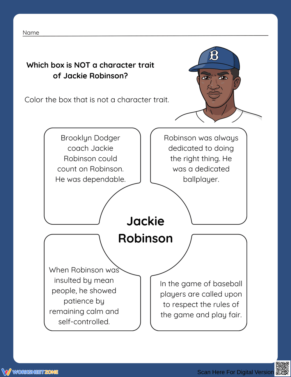 Discovering Character Traits of Jackie Robinson - Page 1