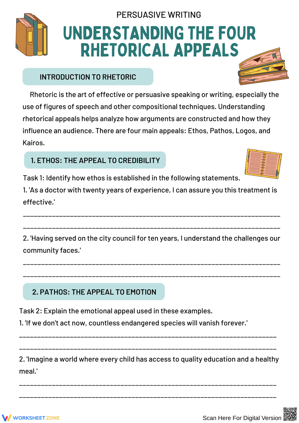 Understanding Rhetorical Appeals in Persuasive Writing - Page 1