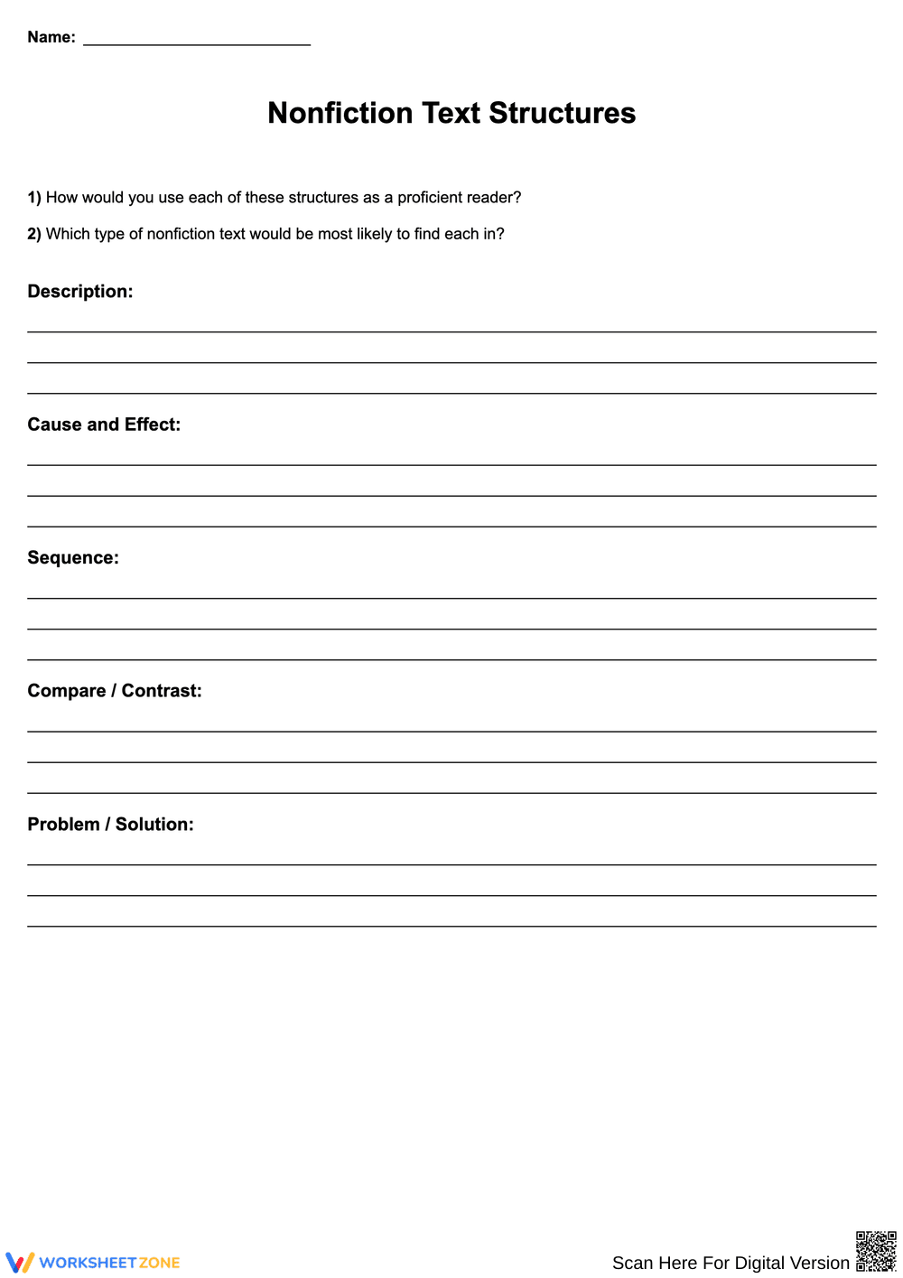 Exploring Nonfiction Text Structures - Page 1