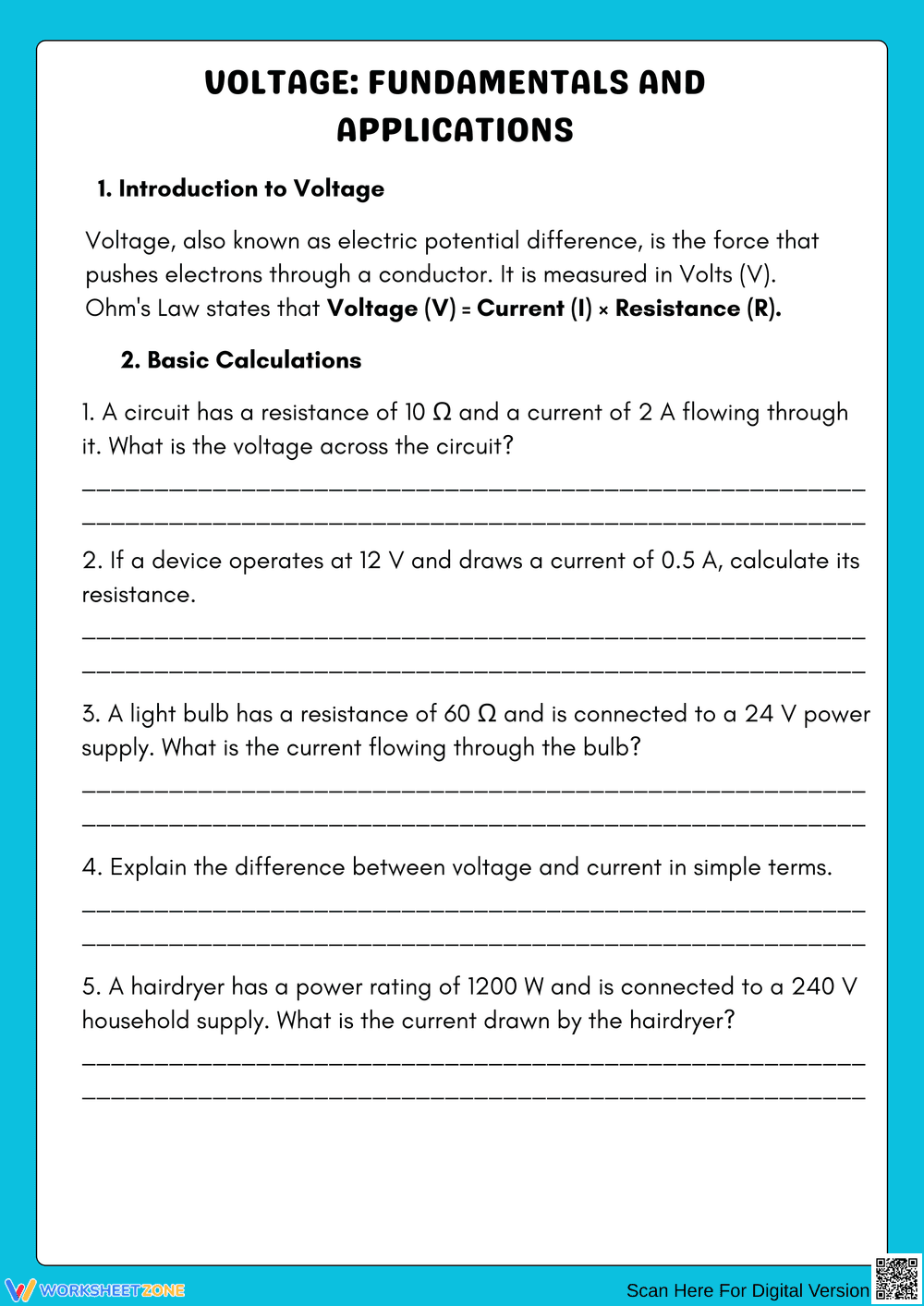 Understanding Voltage: Basics and Applications - Page 1