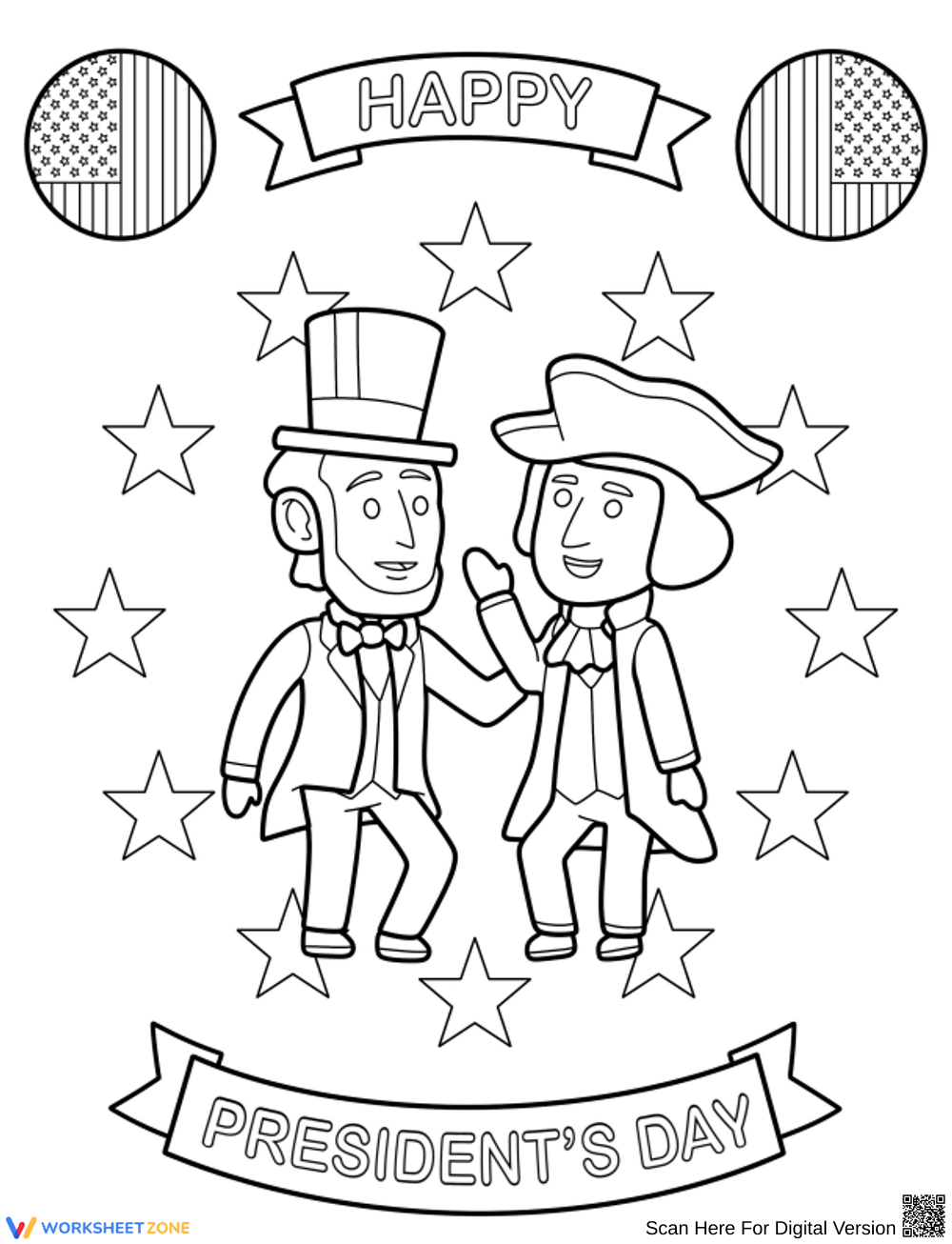 Celebrate President's Day with Fun Coloring Activities - Page 1