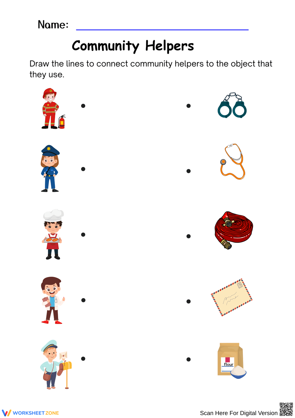 Connect Community Helpers to Their Tools - Page 1