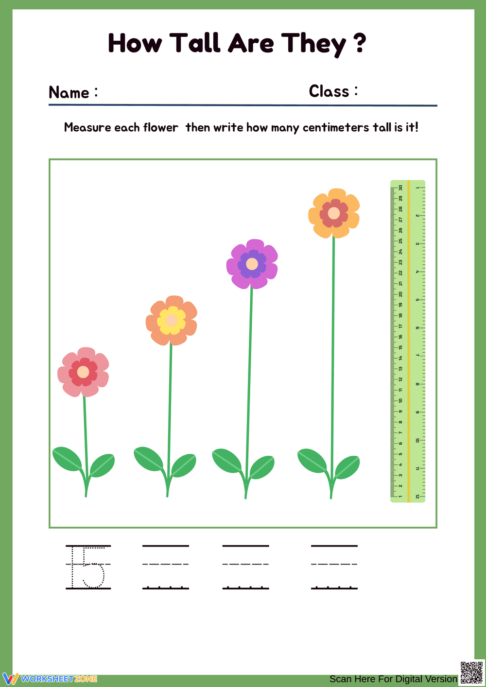 Measuring Flower Heights for Fun Learning - Page 1