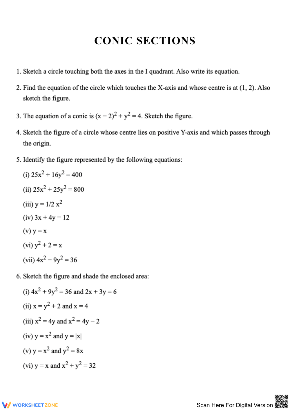 Exploring Conic Sections with Sketching Activities - Page 1