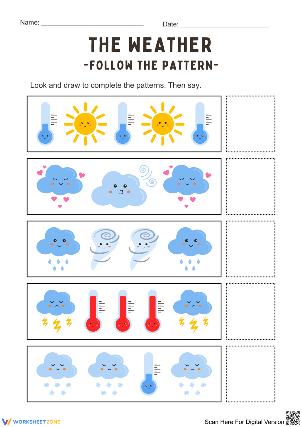 Weather Patterns: Explore and Draw - Page 1