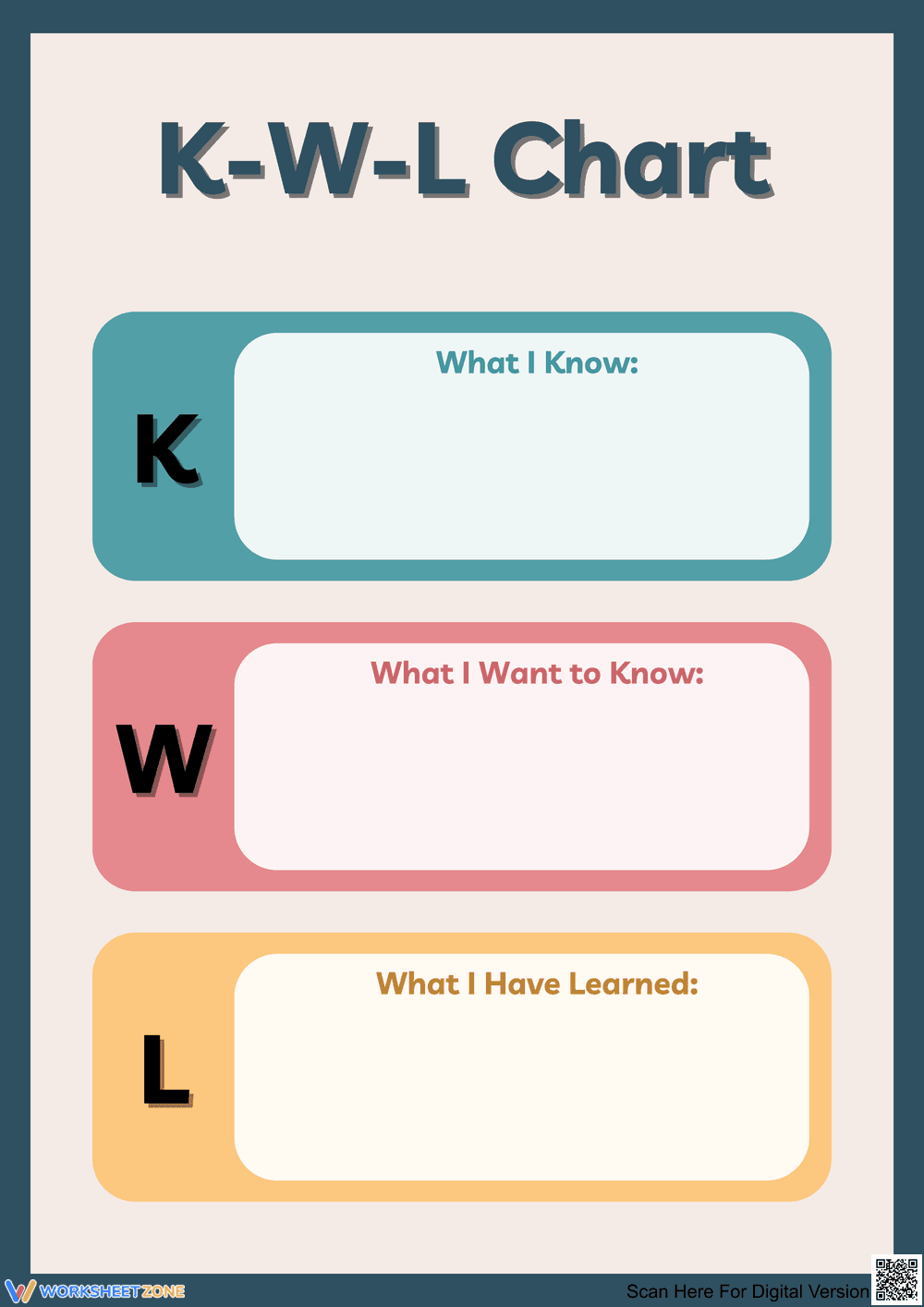K-W-L Chart for Effective Learning - Page 1