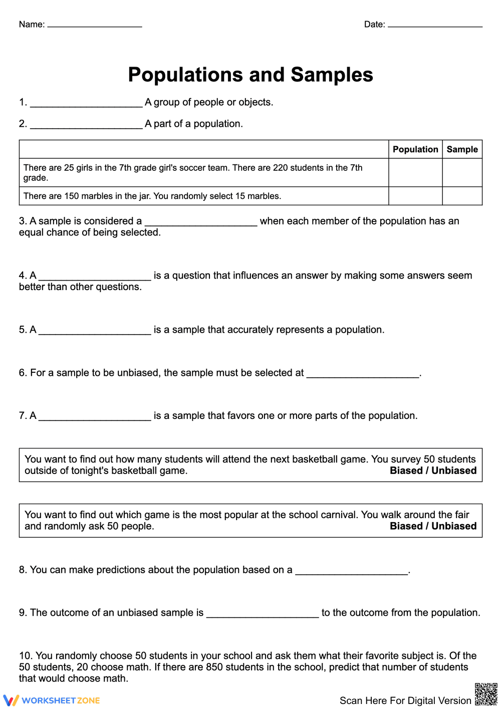 Understanding Populations and Samples in Data Analysis - Page 1