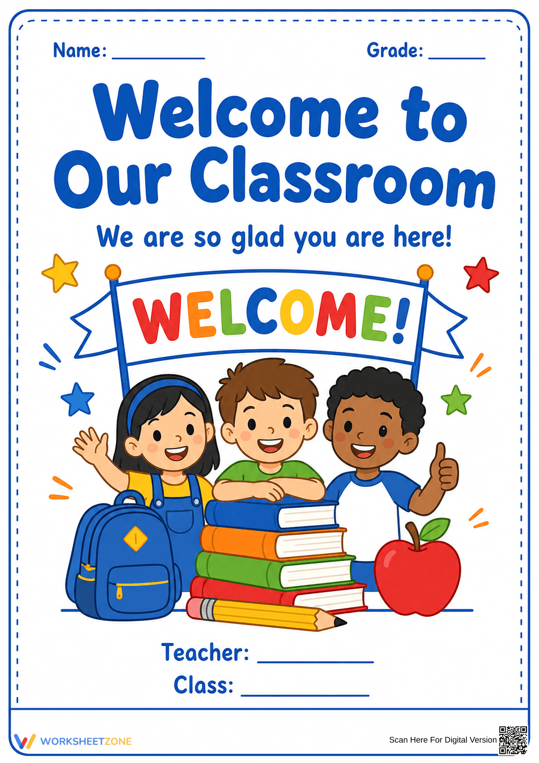 Essential Welcome to Our Classroom Poster | Grade K-5 - Page 1